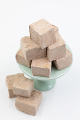 Stack of Sweet Chocolate Marshmallows 