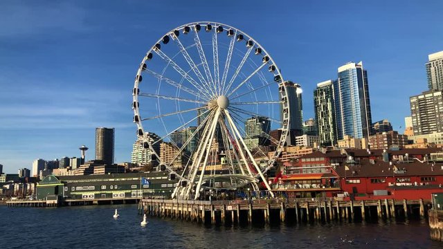 Seattle waterfront from Elliot Bay