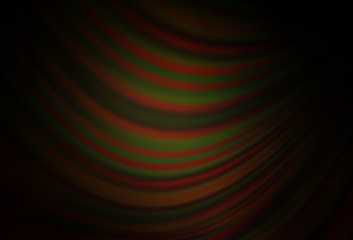 Dark Orange vector template with lines, ovals.