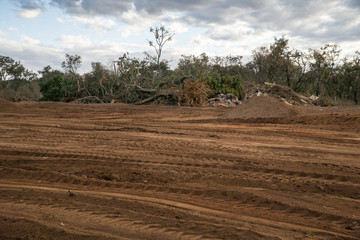 Land that local Indigenous people were living on that is being cleared out to make room for a new road in Northwest Brasilia, known as Noroeste  

