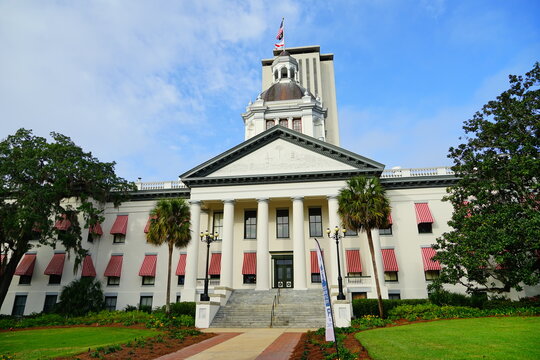 Florida Capitol at Tallahassee, Florida, USA - Powered by Adobe