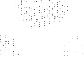 Light Silver, Gray vector pattern with symbol of cards.
