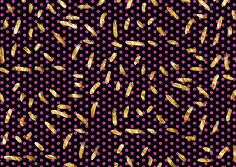 dots pattern with foil