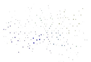 Light Multicolor, Rainbow vector pattern with symbol of cards.