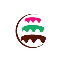 cake illustration icon vector