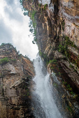 waterfall in the mountains