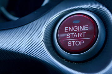 Electronic push to start ignition for a high end luxury vehicle. 