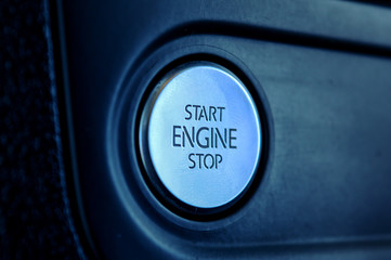 Electronic push to start ignition for a high end luxury vehicle. 