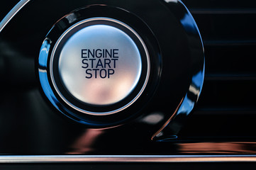 Electronic push to start ignition for a high end luxury vehicle. 
