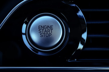Electronic push to start ignition for a high end luxury vehicle. 