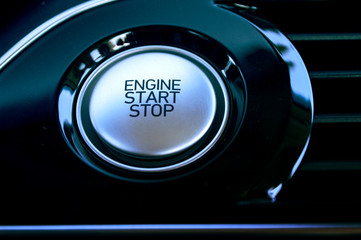Electronic push to start ignition for a high end luxury vehicle. 