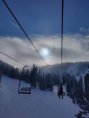 Chairlift to clouds