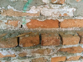 red brick wall