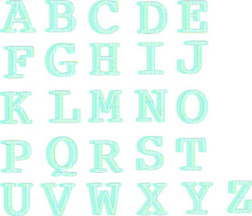 3D Letters of the Alphabet