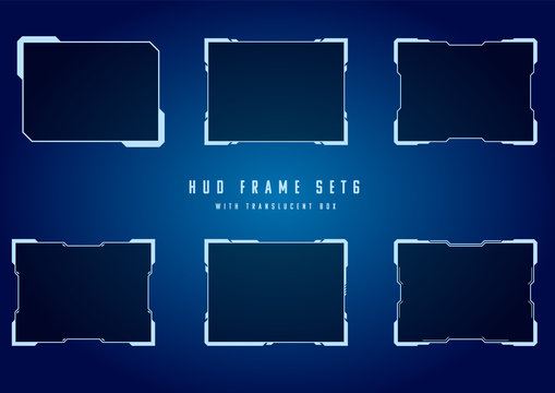 SF・メカ・HUD風フレーム　イラスト素材