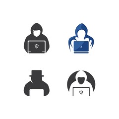 Anonymous hacker character