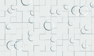 3d circle Vector background. Illustration of abstract texture with squares. Pattern design for banner, poster, flyer, cover, brochure