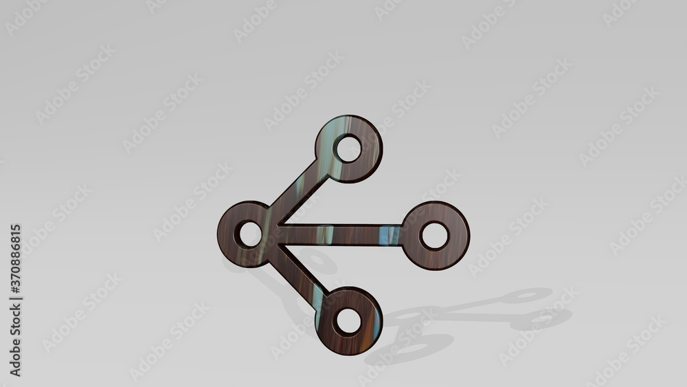 Poster vectors add anchor 3d icon standing on the floor. 3d illustration. background and design