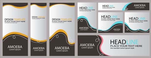 Vector abstract design banner web template

