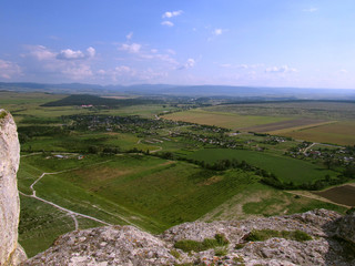 Fototapeta na wymiar View from the white rock