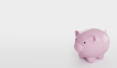 Piggy bank isolated on white background