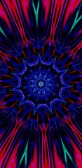 abstract fractal background in kaleidoscope view