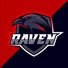 Raven esport logo design © avante_speed