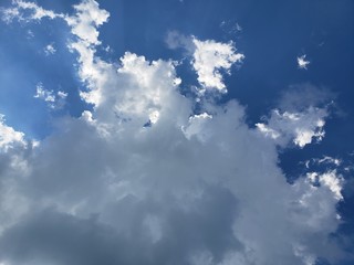 blue sky with clouds