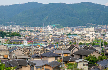 Fototapeta na wymiar 京都市山科区の都市風景