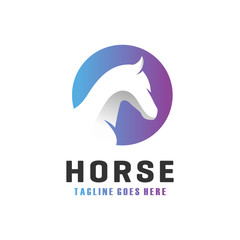 modern horse head logo