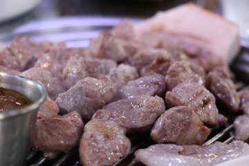 Pork of Jeju Island Black pig in Korea