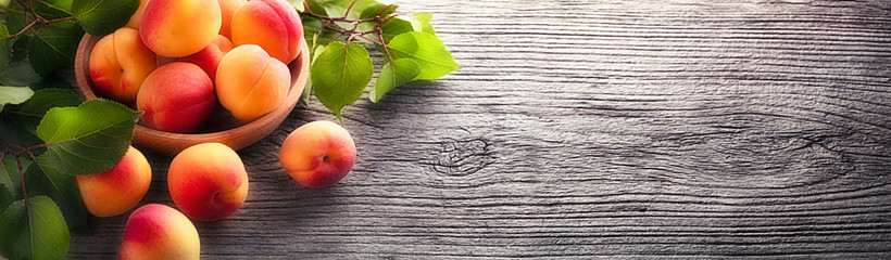 Ripe apricots
