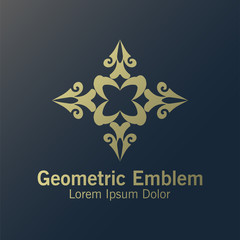 Luxury monogram logo template vector object for logo design.