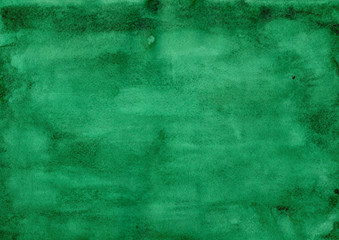 Saturated green watercolor texture. High resolution oil painted texture for design. Backdrop for text. There is blank place for your text, textures design art work or skin product.