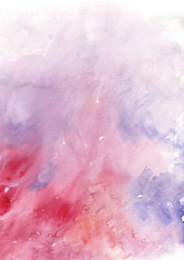 Abstract watercolor red and purple texture. High resolution background for design. There is blank place for your text, textures design art work or skin product.