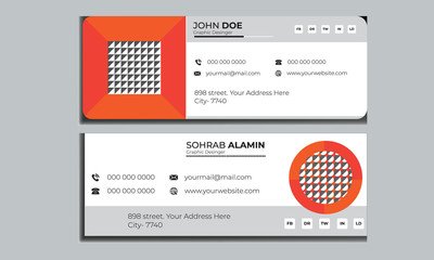 2 Flat And Modern Email Signature 