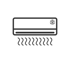 Air Conditioner Icon set Vector isolate.