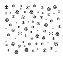 snowflakes pattern background vector illustration
