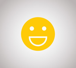 Fototapeta premium Happy emoji icon.Emoticon Icon In Trendy Design Vector Eps 10