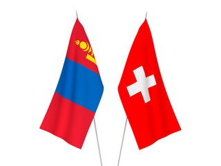 Switzerland and Mongolia flags