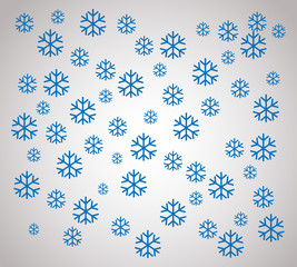 seamless snowflakes pattern and background vector illustration