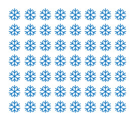 Snowflakes falling macro vector graphics, christmas snowflakes confetti falling scatter backdrop. Winter xmas snow background. Airy flakes falling and flying winter seasonal weather vector.snowflakes