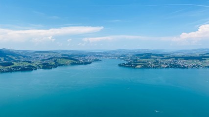 Fototapeta na wymiar View of Lake Luzern from Bürgenstock