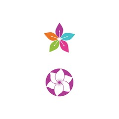 Beauty icon flowers design illustration