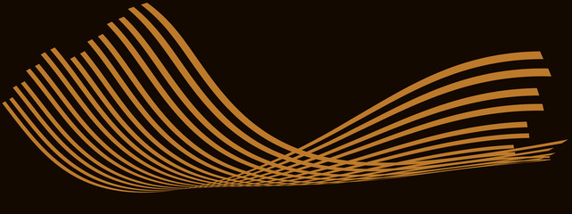 Beautiful brown geometric waves illustration for banner concept