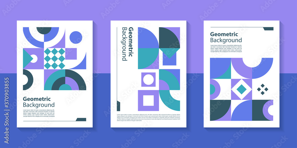 Poster modern geometric poster background design with abstract shape.