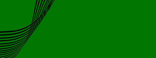 Beautiful green banner background. Abstract elegant backdrop with curve lines