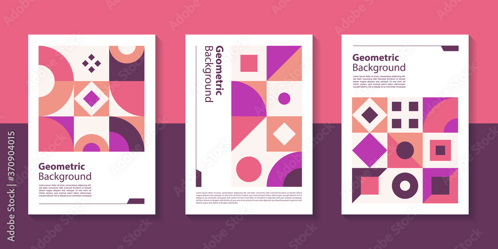 Poster modern geometric poster background design with abstract shape.