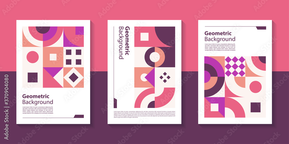 Poster modern geometric poster background design with abstract shape.