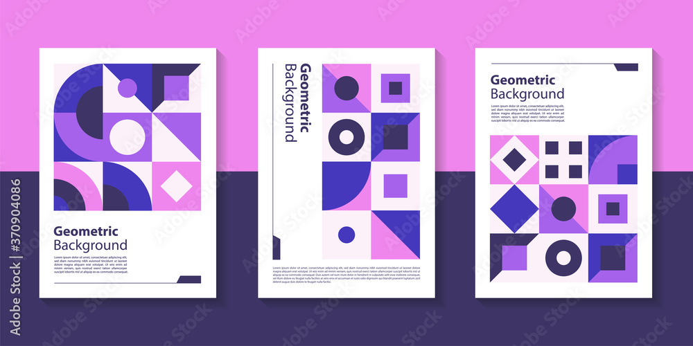 Poster modern geometric poster background design with abstract shape.